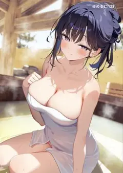 みんとあいす 由愛ちゃん B1タペストリー 露天風呂