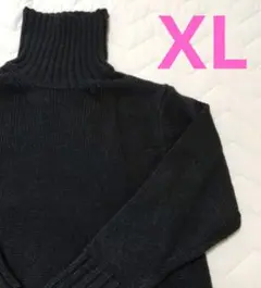 GU　ローゲージタートルネック　ニット　メンズ　XL