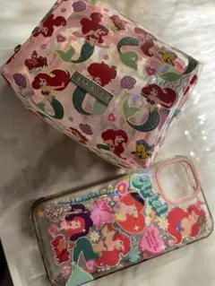 スキニーディップ　アリエル　ポーチ　iPhone13ケースセット
