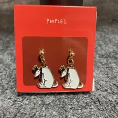 PEOPLE1 犬シルエット ピアス(両耳用)