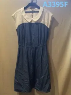 ノースリーブひざ丈ワンピース★A3395F