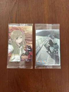 ゆるキャン　アニメ　志摩リン　犬山あおい　カード　ウエハース　セット