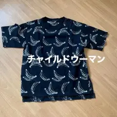 チャイルドウーマン　バナナ刺繍カットソー