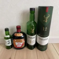 ウィスキー 空瓶 白州他