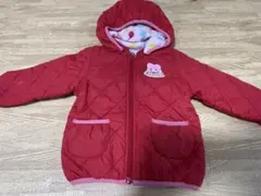 ミキハウス　赤いキルティングジャケット