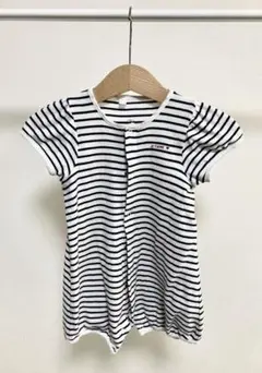 プチバトー 半袖 ロンパース 6m/67cm
