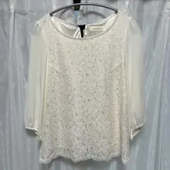 LATO★CALLE アイボリー レースブラウス