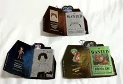 ONE PIECE メタル手配書 3つセット(幼少期エース、ゾロ、キッド)