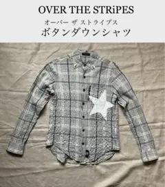オーバー ザ ストライプス　ボタンダウンシャツ　レディース　S 〜 M