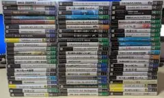 【PSP】プレイステーションポータブル本体(3000)とソフト66本セット
