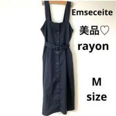 美品♡ エムズエキサイト　ジャンパースカート　ノースリーブワンピース　M サイズ