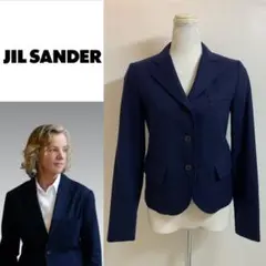 JIL SANDER ジルサンダー シングル ウールテーラードジャケット 34