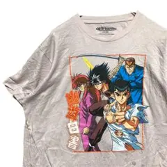 BJOH アニメ Tシャツ 古着 ピンク 幽遊白書 昭和 平成 レトロ キャラ