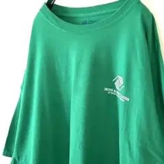 ボーイズ&ガールズ クラブズ スタッフ Tシャツ 2XL グリーン 緑 古着
