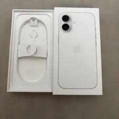 Apple iPhone 16ホワイト 空箱とSIMトレイピン