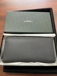 ダークグレー レザー 長財布