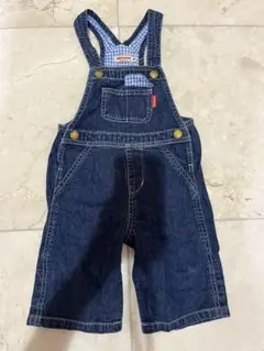 MIKI HOUSE デニムオーバーオール Mサイズ