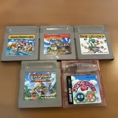 【期間限定9/3まで】GBソフトセット　マリオワリオヨッシーゼルダカービー