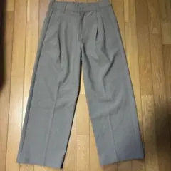 【RUUBON】 stretch center press slacks S