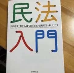民法入門　　法律文化社