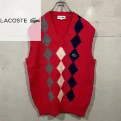 CHEMISE LACOSTE ラコステ ロゴ刺繍 アーガイル ニットベスト