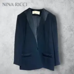 【NINA RICCI ニナリッチ】　Vネック　ノーカラージャケット　フォーマル