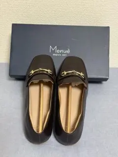 Menue ローファー ダークブラウン 25cm