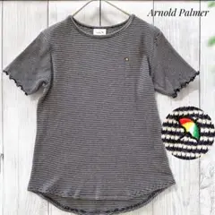Arnold Palmer アーノルドパーマー ボーダー カットソー フリル袖
