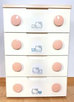 【ロリロリちゃん】ハローキティ　レトロタンス ハローキティ タンス サンリオ キティ ミニチェスト キッズ