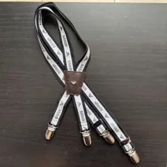ARIMANI アルマーニ　ロゴ入りサスペンダー ネイビー　キッズ