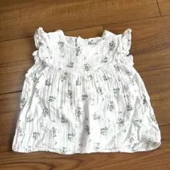 プチバトー 花柄 オーガニック コットン 24m86cm