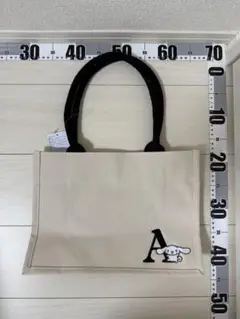 新品　イニシャル帆布トートバッグ(A4)A(シナモロール)