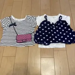 プティマイン　トップス　90cmと100cmの2枚セット