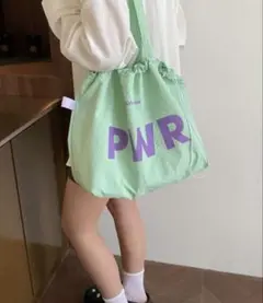 【新品】PWR ビッグロゴナイロントートバッグ