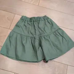 グリーン フレアキュロット 140サイズ