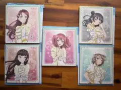 ラブライブ！　Aqours 6th ミニ色紙 会場限定ガチャ ５枚セット
