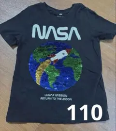 H&M NASA スパンコールTシャツ　110