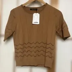 ketty ブラウン 半袖ニット　新品タグ付