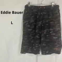 エディーバウアー◇迷彩柄ショートパンツ【L】メッシュ裏地付　アウトドア　カモフラ