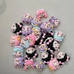 キャラクター顔デコレーションパーツセット