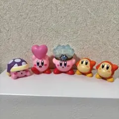 カービィ　ソフビ　ワドルディ　ミニフィギュア　5点セット