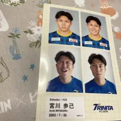大分トリニータ　宮川　歩己選手 プロフィールカード #33