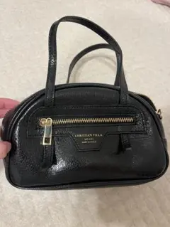 CHRISTIAN VILLA 黒 ハンドバッグ