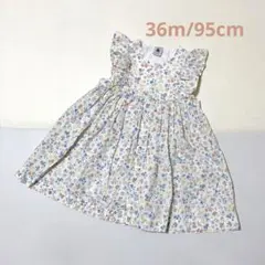 PETITBATEAU プチバトー　花柄プリントワンピース　36m/95cm