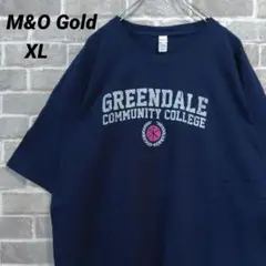 【M&O Gold】半袖プリントTシャツ ネイビー GREENDALE US古着