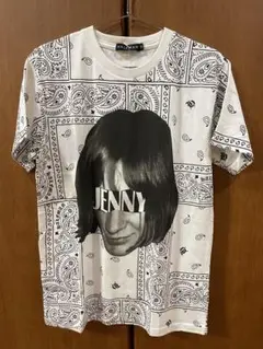 =HALFMAN=総柄プリント半袖Tシャツ