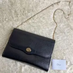 クリスチャンディオール Dior ヴィンデージ チェーンショルダーバック