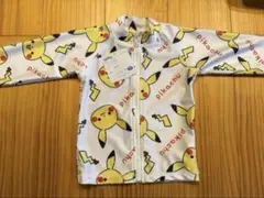 新品　ポケモン　モンポケ　ピカチュウ　ラッシュガード　100サイズ　キッズ　水着