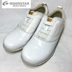 moonstar ムーンスター　ワールドマーチ　ホワイトシューズ　22cm