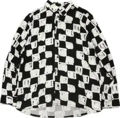 ZARA チェック柄長袖シャツ L